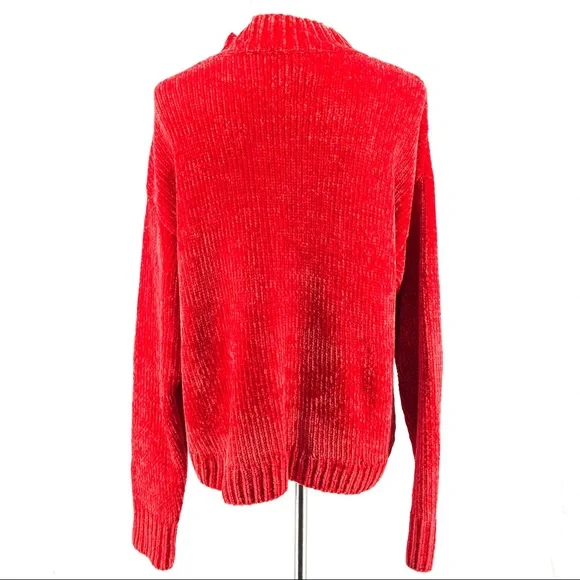 Sanctuary Red Knit Turtleneck Sweater, NWT Size XL - Picture 4 of 8